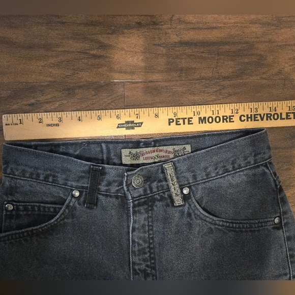 VINTAGE Levi's Silver Tab 900 Series Dark Wash Jeans Womens 27x30 Naturally Dist - Picture 5 of 7